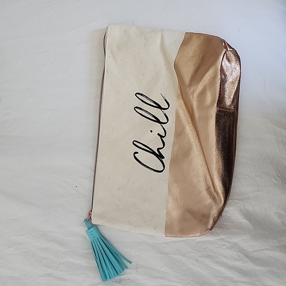 Canvas pouch for make up and accessories